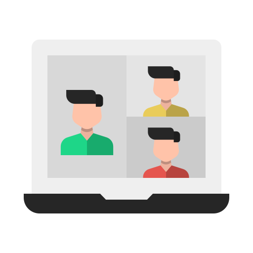 Online Meeting Generic Color Fill Icon