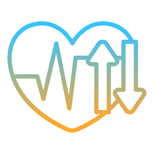 Heart beat Generic gradient outline icon