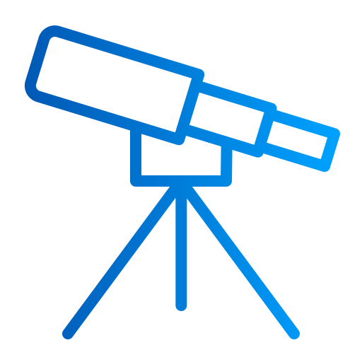 telescopio icono gratis