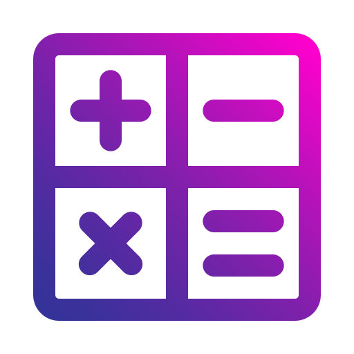 Calculator Generic gradient outline icon