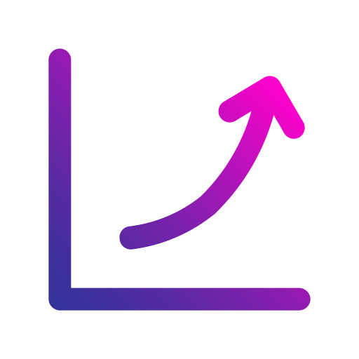 Line chart free icon