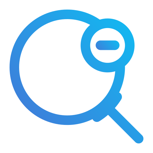 disminuir el zoom icono gratis