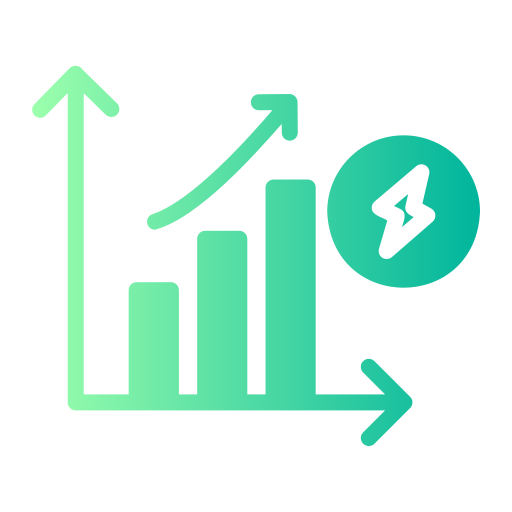 los costos de energía icono gratis