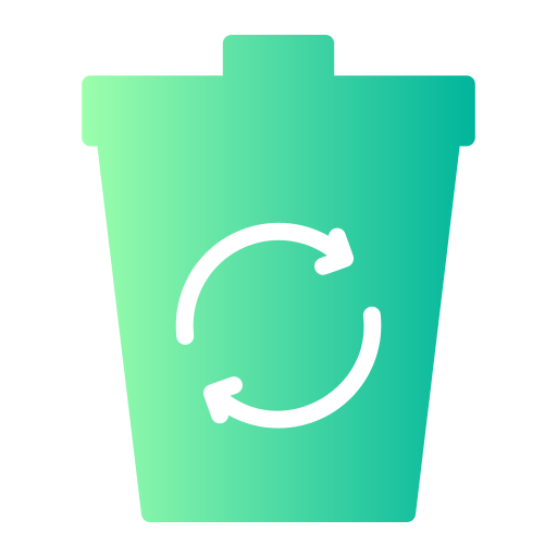 Recycling bin Generic gradient fill icon