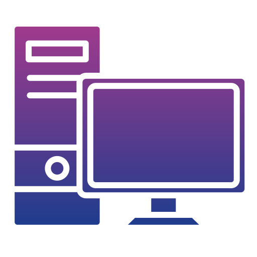 Computer Generic gradient fill icon
