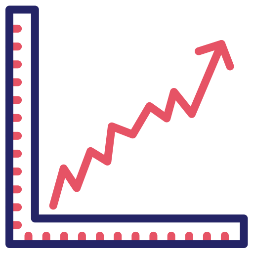 Rising graph - Free ui icons