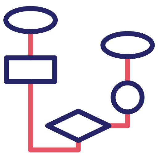 diagrama de flujo icono gratis