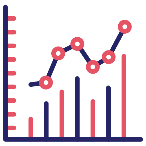 gráfico de columnas icono gratis