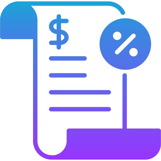 Taxes Generic gradient fill icon