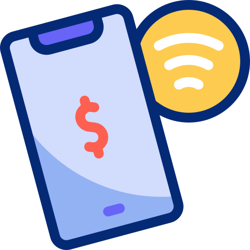 kontaktloses bezahlen kostenlos Icon kontaktloses bezahlen kostenlos Icon