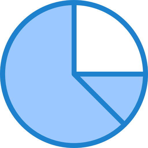 Chart icon srip Blue