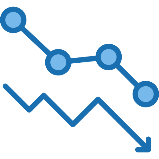 gráfico de linea icono gratis