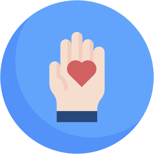 Give heart Generic color fill icon