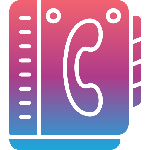 libreta de contactos icono gratis