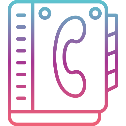 libreta de contactos icono gratis