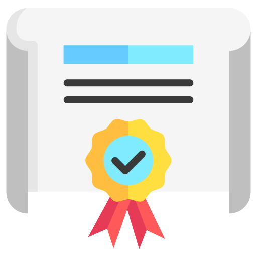 Certificate Generic color fill icon