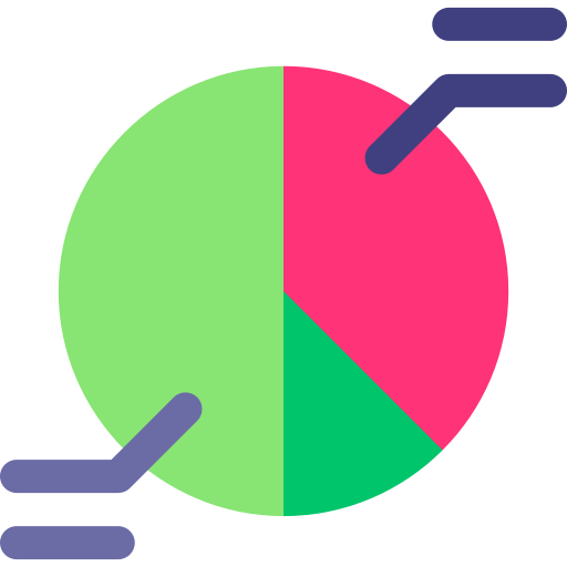 gráfico circular icono gratis