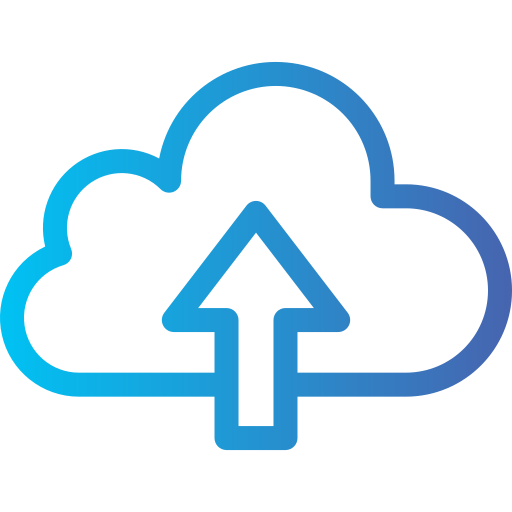 Cloud computing Generic gradient outline icon