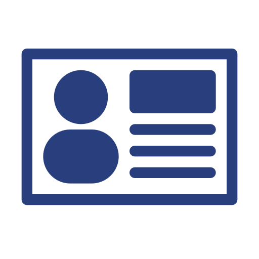 tarjeta de identificación icono gratis