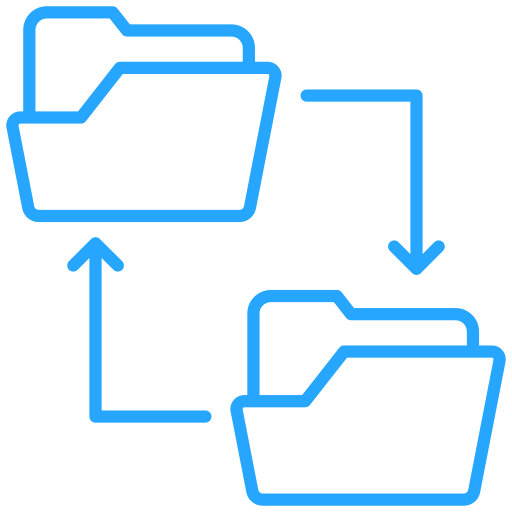 File sharing Generic color outline icon