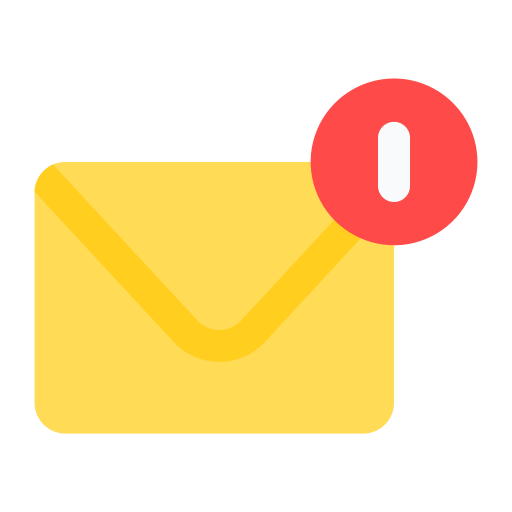 notificación de correo electrónico icono gratis