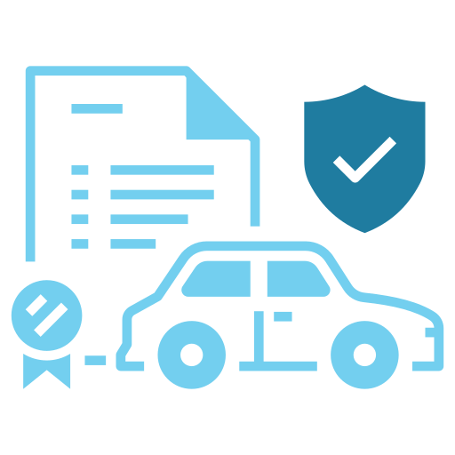 seguro de auto icono gratis