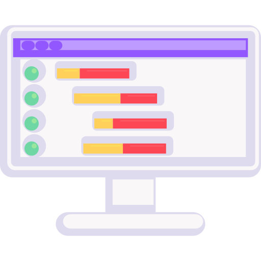 gantt icono gratis