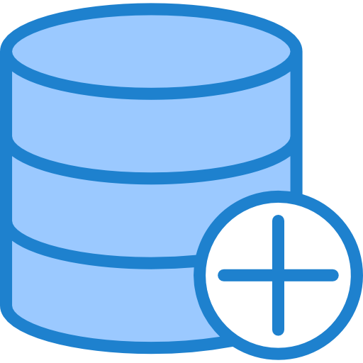 Database Srip Blue Icon