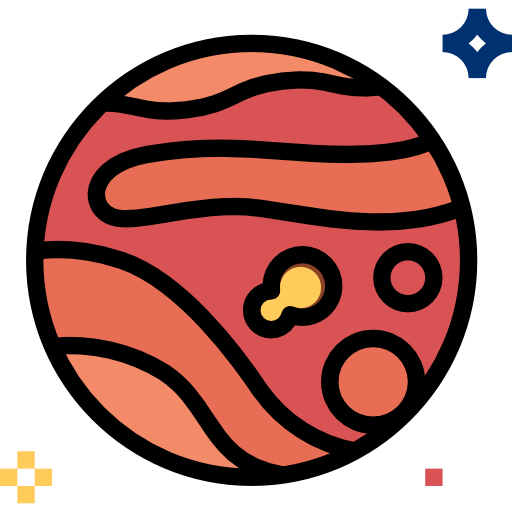 Mars turkkub Lineal Color icon