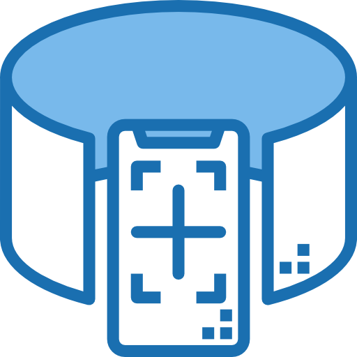 Virtual reality Phatplus Blue icon