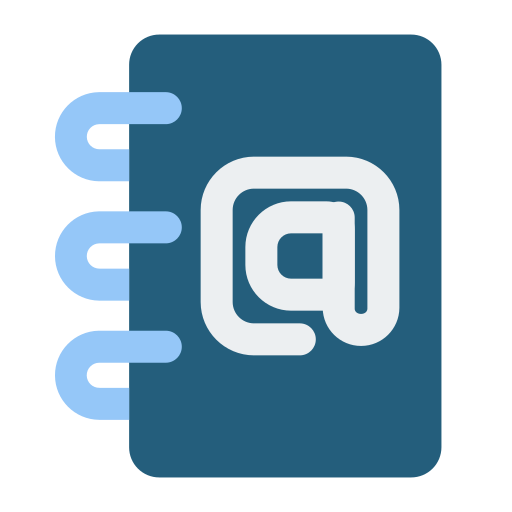 libreta de contactos icono gratis