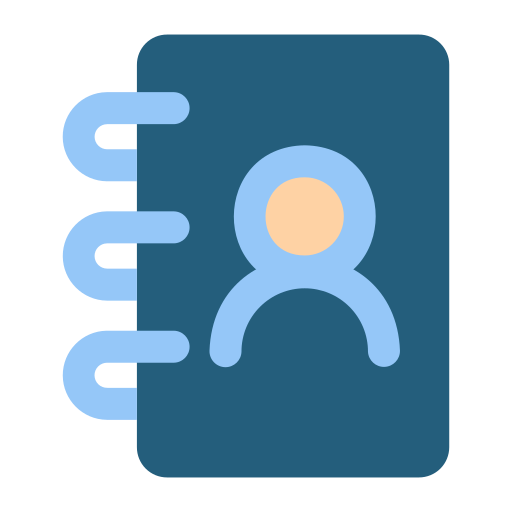 libreta de contactos icono gratis