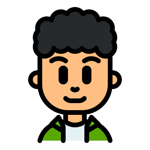 pelo rizado icono gratis