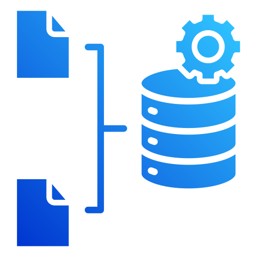 integración de datos icono gratis