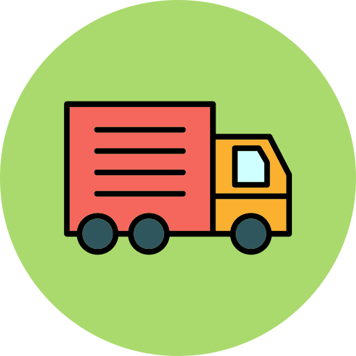 camión de reparto icono gratis
