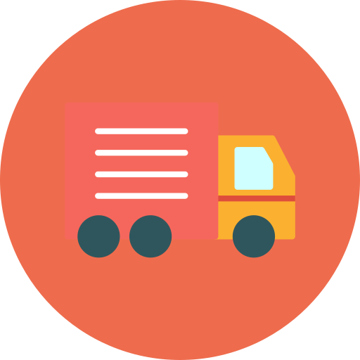 camión de reparto icono gratis