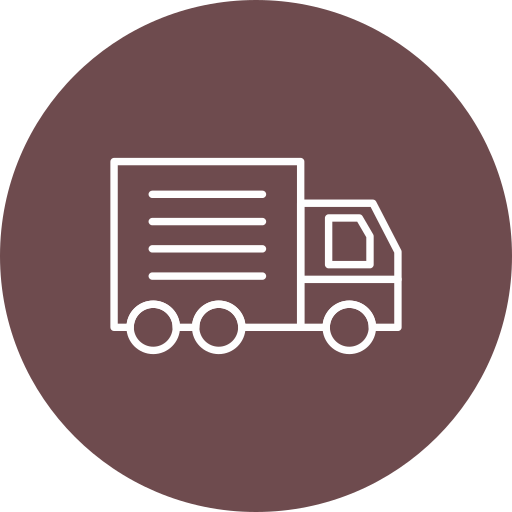 camión de reparto icono gratis