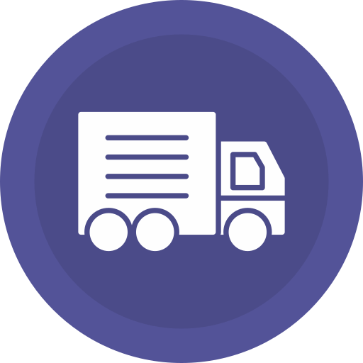 camión de reparto icono gratis