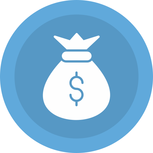 bolsa de dinero icono gratis