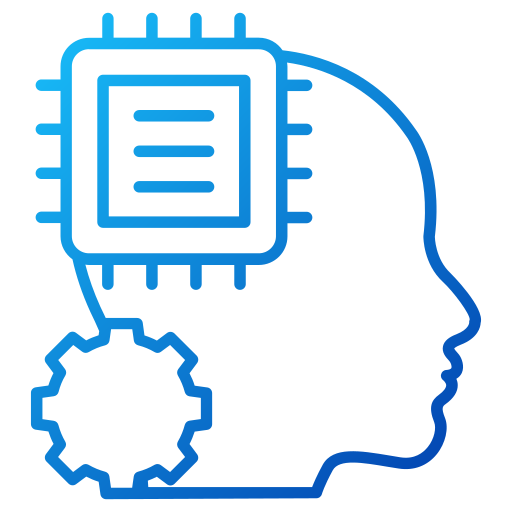 Machine learning Generic gradient outline icon