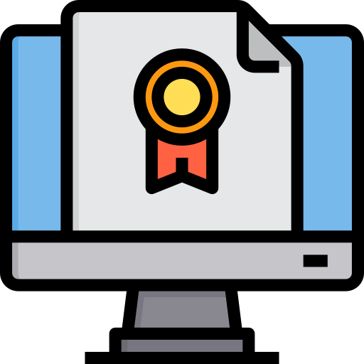 certificado grátis ícone