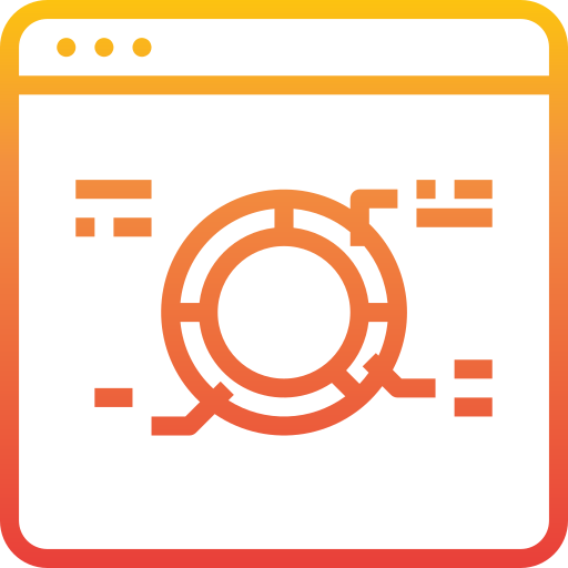analítica de datos icono gratis