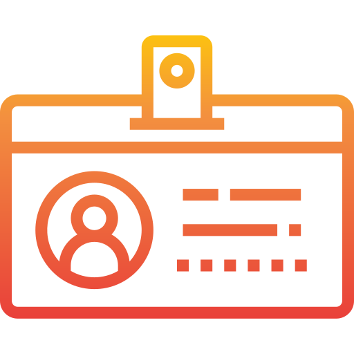 tarjeta de identificación icono gratis