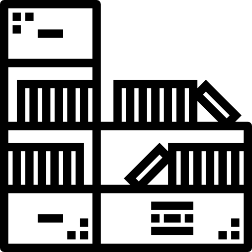 estante para libros icono gratis