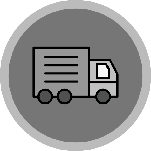 camión de reparto icono gratis