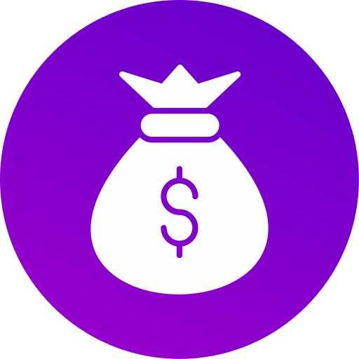 bolsa de dinero icono gratis
