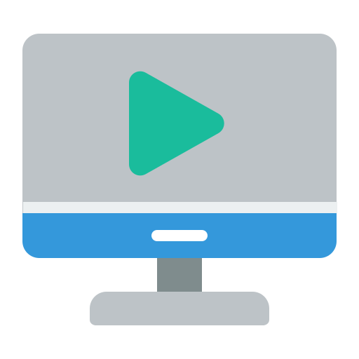 Video Generic color fill icon