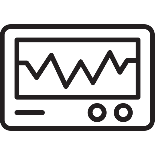 monitor de ecg icono gratis