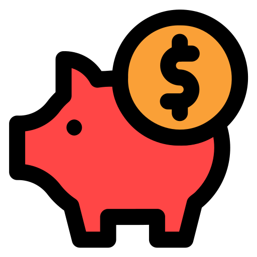 Piggy bank free icon