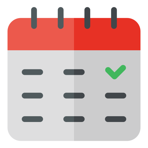 Calendar Generic color fill icon